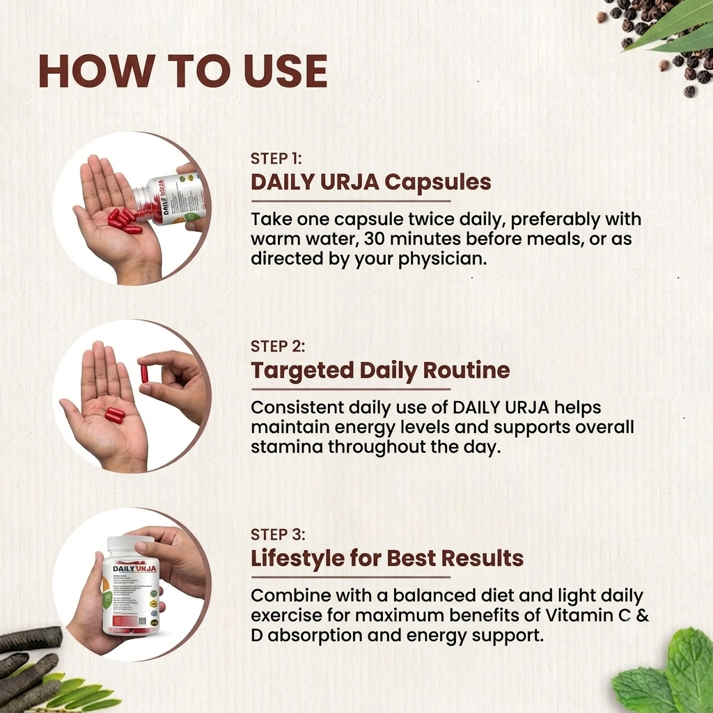 Daily Urja - Daily Urja Ayurvedic Supplement for a Healthy Lifestyle - Image 2